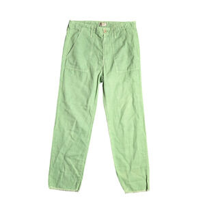 Mother The Shaker Chop Crop Pants in Wedge Green Size: 26